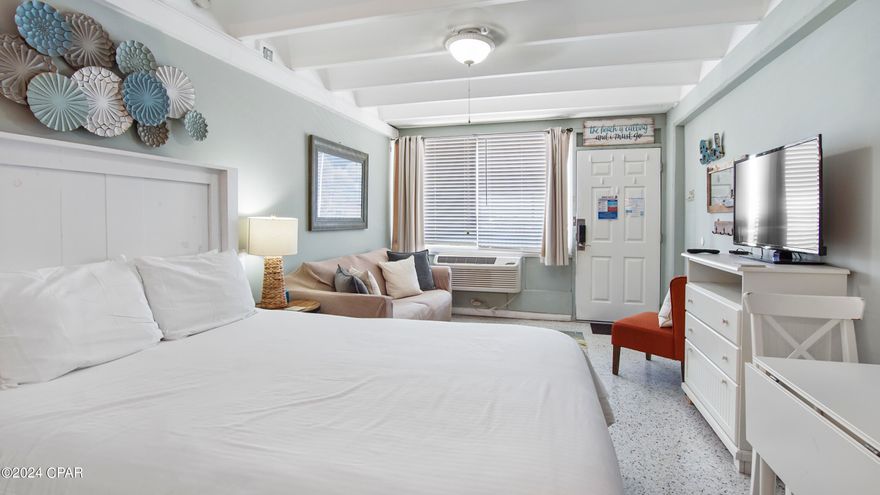 CURRENTLY UNDER CONTRACT, SELLER WILL CONSIDER BACKUP OFFERS - NEWLY RESTORED ORIGINAL TERRAZZO FLOORING! Beautiful, updated unit at Fontainebleau Terrace!  This unit has an updated kitchen with mosaic tile backsplash and stainless appliances, and the ceiling was just freshly painted!  The building (Fontainebleau Terrace) has undergone extensive renovations within the past 2 years, and the adjacent property across the street was purchased by the owner's association to provide additional parking for the building! Seller is motivated, so call your favorite Realtor today to see this awesome unit!