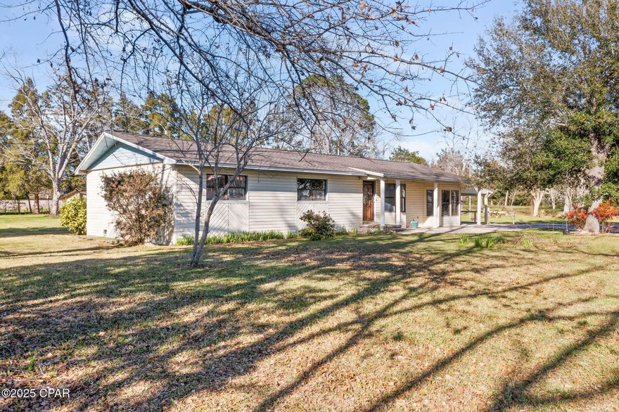 A RARE FIND IN THE CITY LIMITS OF CHIPLEY. This building, formerly used as a home, offers a spacious layout that can be transformed into a versatile office space. With features like multiple private offices, sitting areas, conference rooms, and storage areas, it can accommodate various business needs. The full kitchen and dining area, along with a deck and covered patio, provide excellent spaces for gatherings and events.

The property also includes practical amenities such as a carport and two bathrooms, ensuring convenience and comfort for occupants and visitors. Additionally, the expansive parking area makes access easy for employees and clients alike.

Situated on over 2 acres, this property offers ample space and is strategically located close to the courthouse, and downtown Chipley, potentially attracting businesses that benefit from such proximity. While the building requires some TLC, it presents endless possibilities for development and customization to suit specific business objectives.
Three parcels go with this sell with a total of 2.23 acres MOL.
******The Pavillion Will Be Moved******