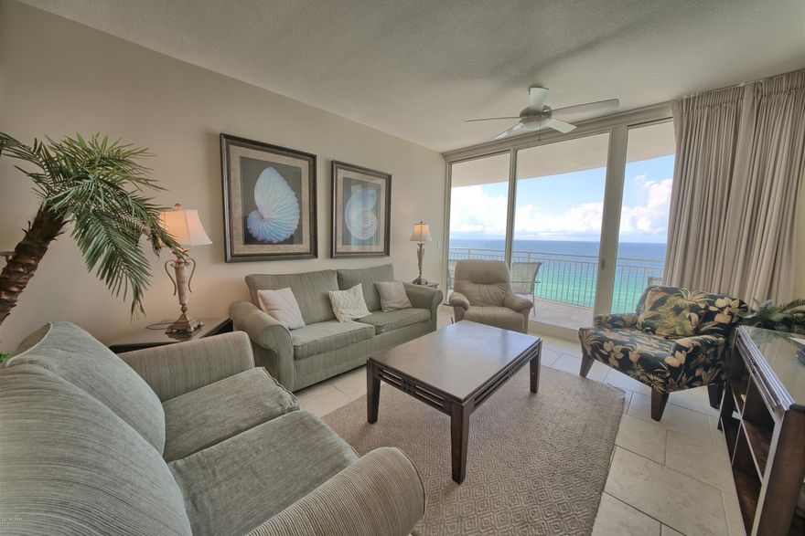 This is a must see Gulf Front unit, with a grand entrance beautiful waterfalls and excellent amenities! Project amenities include a poolside cafe with wireless internet, whirlpool spa, heated indoor/outdoor pool, fountains and water features, state-of-the-art fitness center with steam room & massage, media/theatre room and much more! This 3 bedroom C-4 unit features 3 bedrooms; 2 of which face the Gulf of Mexico, 3 full baths, 9 ft. ceilings, ceramic tile flooring, plush carpeting, granite countertops, appliances including washer/dryer, plus a bonus room. Aqua is located within 1/2 mile of the new Pier Park shopping/dining area. All information is believed to be correct but should be verified by the Buyer.