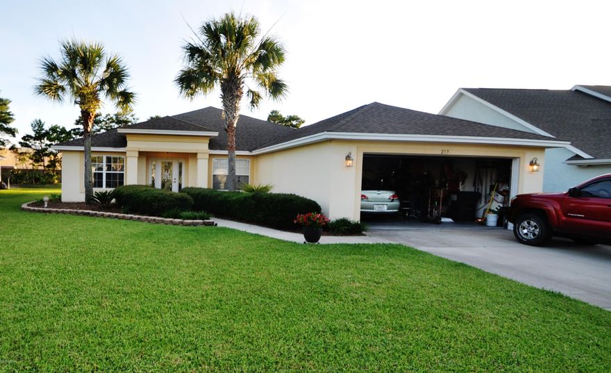 AWESOME 4 bedroom home in Palmetto trace. This home has quartz countertops, stainless appliances tiled floors.. This home is very open with arched doorways, raised and vaulted ceilings. Split bedrooms, Master Bath has dual sinks, garden tub separate glass shower. Huge screen porch to watch the fabulous sunsets from. and so much more..Palmetto Trace has 2 swining pools.. sidewalks with street lights so you can safely walk at night.. walking distance to pier park, Frank Brown Park... all the shopping food concerts festivals you can handle. call for your private viewing now!!