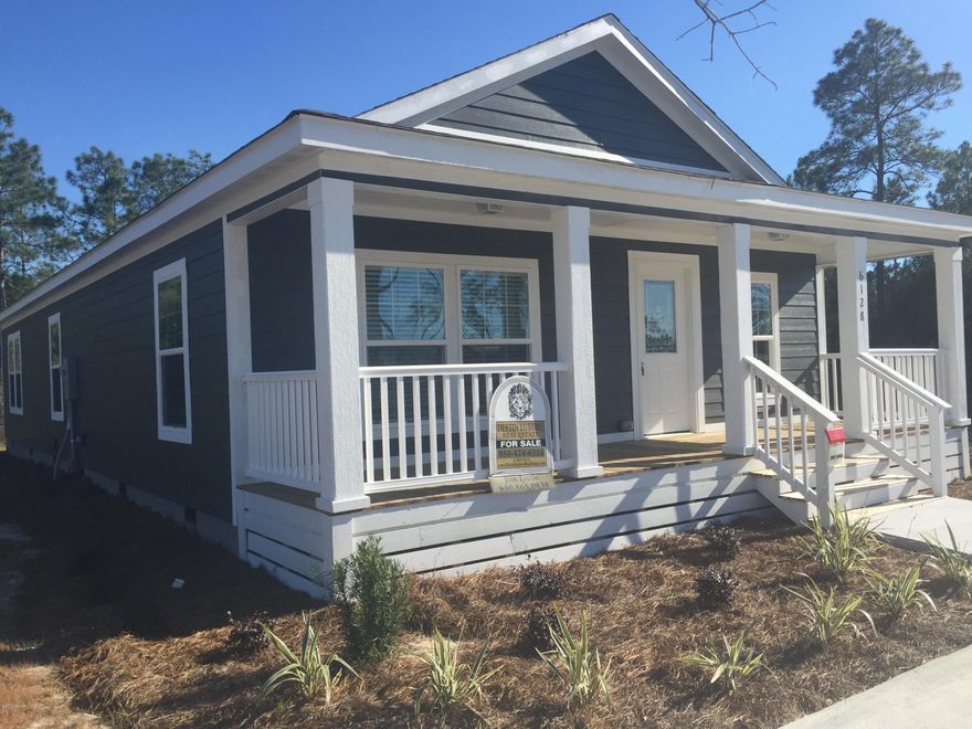 Turkey Run is Panama City's newest and hottest affordable housing subdivisions, with 3 different models to choose from. This Florida cottage called ''The Captains Quarters'' is a 3 bedroom 2 bath Florida Cottage style home. It features an integrated front porch, Hardie Board style siding, and a spacious open floor plan. The community is centrally located near the city of Panama City, close to the airport, I-10, and within 20 mins of the beaches. Several Lenders are offering 0 down loans with affordable payments on these homes. Call your agent today to schedule a showing.

Room Dimensions to be verified.  Total square footage includes integrated porch.