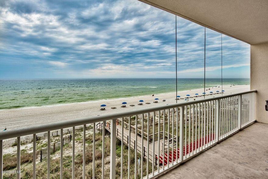 Beautifully updated!! Spacious 3-Bed condo for sale at super popular Majestic Beach Resort! Enjoy memory making sunsets and warm coastal breezes from your private covered balcony. Floor to ceiling windows/doors and high ceilings invite the sunshine in. Pet friendly resort for owners! Tons of exclusive amenities. Beachfront and Indoor Pools, Market, Poolside Dining, Kids Activities, Movie Theatre, Gym, Spa Services, Tennis. On trolley line to Pier Park. Pet friendly for owners!