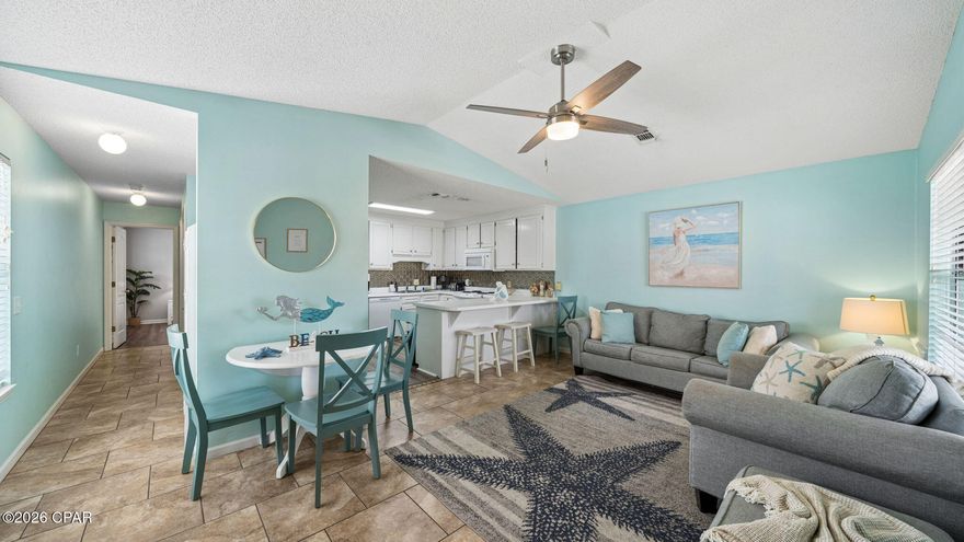 .LOCATION, LOCATION, LOCATION!! PRICED TO SELL! This beautifully furnished 2nd-floor corner unit in the highly sought-after Horizon South community offers the perfect blend of comfort, convenience, and coastal charm. Featuring a private staircase entrance and a newer HVAC system (approximately 1 year old), this well-maintained condo is ideally positioned just steps from the beach and close to all of Horizon South's incredible amenities. Whether you're searching for a strong investment property, vacation getaway, or second home, this unit checks all the boxes. Horizon South owners and guests enjoy access to 4 swimming pools (including a kiddie pool), hot tub, tennis and pickleball courts, shuffleboard, 18-hole mini golf, fitness center, playground, and deeded beach access-making it one of Panama City Beach's most popular resort-style communities.
*All measurements are approximate and should be verified by buyer*