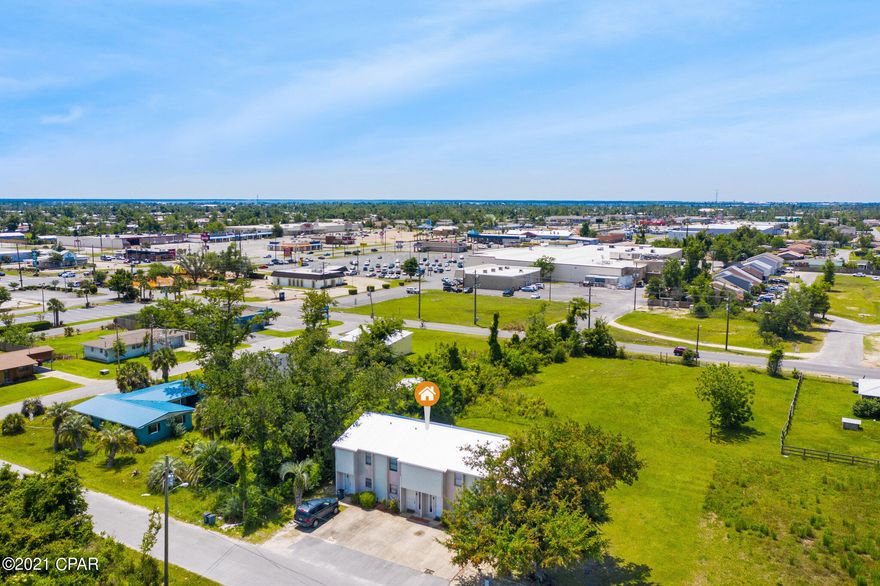 CURRENTLY UNDER CONTRACT. SELLER ACCEPTING BACKUP OFFERS.



Excellent investment opportunity located less than 10 minutes from Tyndall Air Force Base and only 20 minutes to Panama City Beach! This quadplex is fully rented and each of the 4 units features two spacious bedrooms and 1.5 bathrooms.  The kitchen is open to the living room and there is a half bath conveniently located on the first floor.  Head upstairs and you will find two sizeable bedrooms and a full bathroom.  Two of the units have been recently painted and fresh new carpet has been installed.  A new metal roof was also installed in 2019. Nestled on .39 acres, this location is peaceful and very private, yet tenants are just minutes away from various shopping, schools and restaurants!