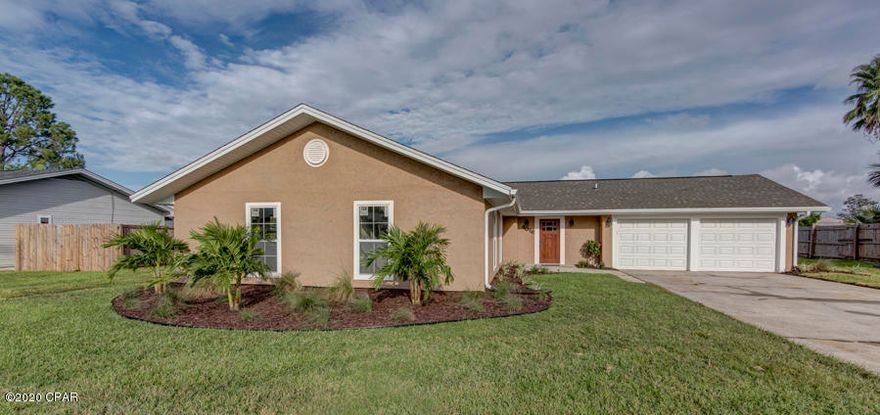 CURRENTLY UNDER CONTRACT, SELLER ACCEPTING BACKUP OFFERS --- You will love this gorgeous, newly remodeled home located in the quiet Venetian Villa neighborhood in Panama City, Florida. This 3-bedroom, 3-bath home is located on a huge lot that has an over-sized back yard. Enjoy gatherings in the generously sized Florida room that is open to the kitchen and has access to the back yard. This home is over 1,790 square feet, with a 2-car garage. Highlights are a brand-new roof, vinyl plank flooring, granite counters, stainless appliances, and no HOA fees. Great shops and restaurants are just minutes away.