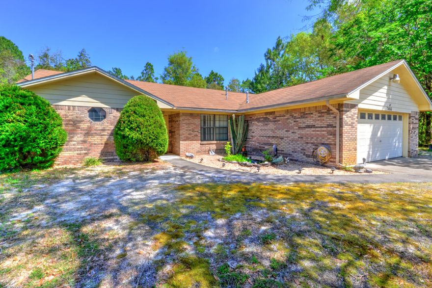 This 3 bedroom 2 bath all brick home is located close to Tyndall AFB in the Shadow Bay subdivision. Features -open/split bedroom floorplan, fireplace, gas stove, updated backsplash and refinished cabinetry, extra parking pad, on an oversized private lot that backs up to the woods. Roof replaced in 2005 and home is located in Flood Zone X (no flood insurance required). This home has had the same tenant for the last 13 years and needs a little love/updating but has a great floorplan. All sizes/measurements/info are approx, please verify if important.