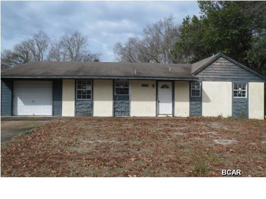 GREAT OPPORTUNITY TO MAKE THIS HOUSE A REAL HOME! The home features a kitchen with an eat-in dining area and a large open living room with a vaulted ceiling. The Master bedroom has access to the open patio, and the Master bath has a separate shower. A lot of remodeling was started and you can complete it!