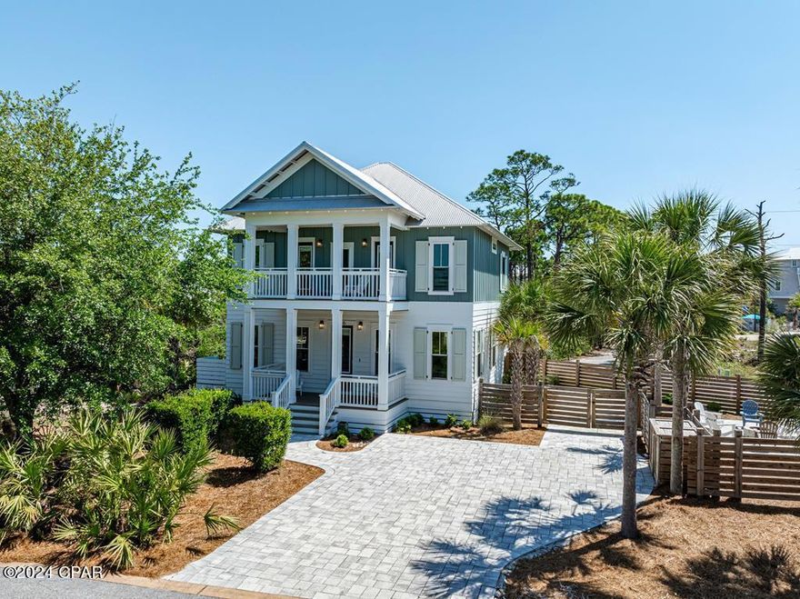 BEAUTIFUL CUSTOM BUILT 5BR 2.5BA BEACH HOME! Located in the exclusive gated community of Jubilation. This lovely home is situated on a spacious lot and the layout allows for a private pool without the need for an additional lot, making it a rare find in this lovely neighborhood. Step inside to discover a custom-designed interior featuring elegant touches throughout. Hardi-board siding and trim, along with custom cabinets and vanities, add to the upscale ambiance of this residence. The kitchen is equipped with stainless steel appliances and sleek quartz countertops. With its generous floor plan & open concept living, this home provides ample space for hosting gatherings and accommodating guests. Whether you are looking for a forever home or an investment this property offers it all. Enjoy neighborhood amenities such as security, dedicated beach access, and a large community pool area. DON'T WAIT, call now to schedule your private tour.