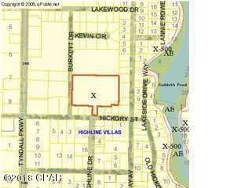 BACK ON THE MARKET!  The following information is provided to evaluate a purchase of the 4.6 acres located in Callaway just minutes from Tyndall Air Force Base: Property is CURRENTLY zoned Multi-Family High Density with 20 units per acre----Public water and sewer are available to the property----The property is not in a Flood Hazard area. Flood insurance is not required. There is a small section of wetlands at the NE corner, however, it does not affect the density of the property----Property has been cleared and is rectangle in shape----Located 1/4 mile from Tyndall Parkway and is adjacent to Pine Terrace Apartment Complex.