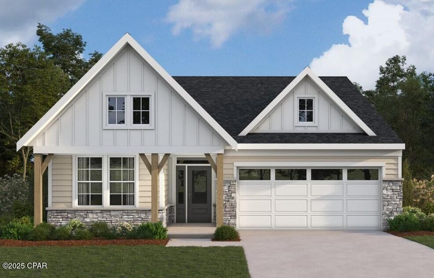 Stylish new Amelia floorplan by Fischer Homes in beautiful Salt Grass at Ward Creek featuring a welcoming covered front porch. Once inside you'll fall in love with the 9 ft ceilings and wide open concept design with an island kitchen with stainless steel appliances, upgraded cabinetry with 42 inch uppers and soft close hinges, durable quartz counters, large walk-in pantry and walk-out morning room to the patio and all open to the spacious family room. Study room off entryway. The primary suite is located in the back of this home and includes an en suite with a double bowl vanity, walk-in shower and large walk-in closet .Additional bedroom and a centrally located hall bathroom. Upper level features 3rd bedroom, full bathroom, and loft area. 2 bay garage.