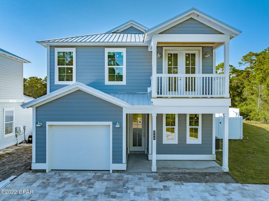 Welcome to 500 Lyndell Lane, also referred to as Lucky Lane by the investors who own on this street. This beach home is to be completed by the end of October 2022. Home features a 4 bedroom, 3.5 bathroom with BONUS ROOM, single car garage and HEATED pool! Property is located directly in the heart of Panama City Beach where you are WALKING DISTANCE TO THE BEACH, 7 minute drive to Pier Park, 15 minute drive to the East end of PCB for boat rentals and local dining and only 25 minutes away from ECP airport. First floor configuration includes kitchen, separate dining room, half bathroom, laundry and a master suite with walk-in shower, double vanity. Second floor includes 3 bedrooms, 2 full bathrooms and a large bonus/bunk/flex space room. More pictures and details to come!
