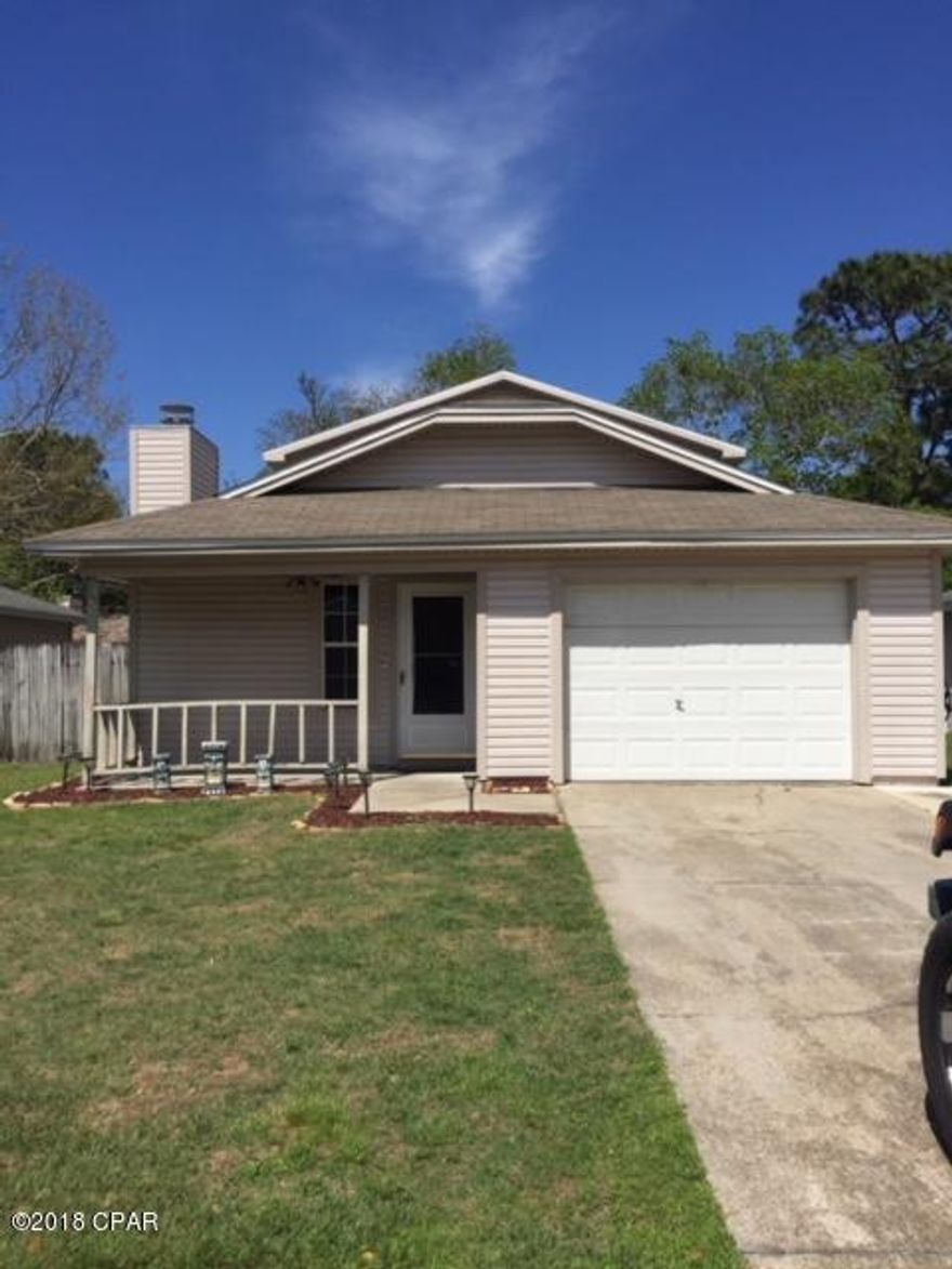 This home has to be seen.  Its close to Tyndall and Its the largest house anywhere near it. The second floor provides separate quarters for little ones or teenagers. Boast very large master suite with 2 walk in closets Located in nice neighborhood in Callaway. Fireplace, 3 Brms 2 and 1/2  baths. Fenced back yard.  See showing instructions in agent remarks. Seller is motivated bring all offers! Has a few spots that need repairing but very minor. Just a little paint and a few updates and this home is amazing.