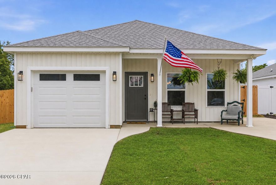 Welcome to this beautifully maintained 2025-built home offering the perfect blend of modern construction and thoughtful upgrades, without the wait or added expense of new construction! This home has been exceptionally cared for and is move-in ready with features buyers will immediately appreciate.

Inside, you'll find a functional floor plan with a spacious first-floor primary suite featuring a walk-in closet and walk-in shower. The open living areas provide a bright, comfortable feel while the included refrigerator and window blinds add extra convenience and value often missing from new construction homes. Buyers will also enjoy the energy efficiency and lower utility costs that come with the newer spray foam insulation.

Outside, the owner has already completed major improvements including an additional driveway, full privacy fencing, sod throughout the entire yard, elevated backyard grading, and a storage shed for extra space. There's even plenty of room on the side of the home to park an RV or boat -- all with NO HOA restrictions!

Centrally located in town with easy access to shopping, dining, schools, and everyday conveniences like fiber optic, this home offers the upgrades buyers want without the added costs of an HOA, flood insurance, or high utility bills.