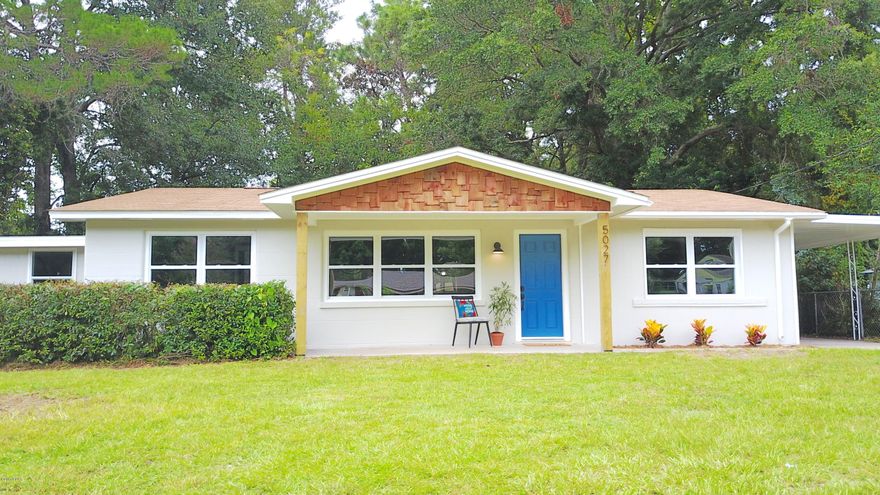 Completely renovated! This delightful Parker cottage boasts over 1700 open and airy square feet. Tons of upgrades including a new AC, stainless Steele appliances, new hot water heater, new windows and exterior doors, full tile kitchen, butcher block countertops, new paint, flooring, and more! An office and walk-in closet off the master bedroom is a great space for working from home or even a nursery. The open floor plan is perfect for entertaining. Off the carport you'll enjoy a large mudroom, pantry, and huge laundry room. Six windows and French doors create a bright dining space overlooking a large shaded backyard. Only a 10 minute drive to Tyndall Air Force base and close to shopping and dining locations. Great street with super neighbors. Stop by soon and take a look at this turn-key ready 3 bedroom/1 bath house...it won't last long! Home warranty and termite bond included.