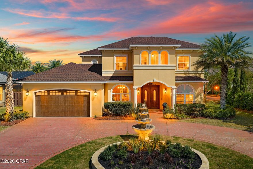 Located in the prestigious Palm Bay community, this 4 bedroom plus office, 3.5 bath residence offers over 3,100 square feet of refined living on a large private lot all within a rare no HOA zone.
Designed for both comfort and impact, the home features an open-concept layout, gas fireplace, and a chef's kitchen equipped with a ZLINE gas range. Foam insulation enhances efficiency, while thoughtful finishes carry throughout.
A brand new roof adds significant value for a 2012-built home, offering long-term peace of mind and improved insurability.
The primary suite is designed as a private retreat, highlighted by a spacious rain shower and elevated finishes.
Outdoors, a fully paved backyard creates a true resort-style setting with an in-ground pool, outdoor fireplace, and an 8+ ft privacy fence. A circular driveway, 2-car garage, tankless gas water heater, and additional storage complete the offering. Private well for irrigation, allowing for efficient and cost-effective landscape maintenance year-round.
A rare opportunity to own a well-appointed home with space, privacy, and flexibility in one of Panama City Beach's most desirable locations.