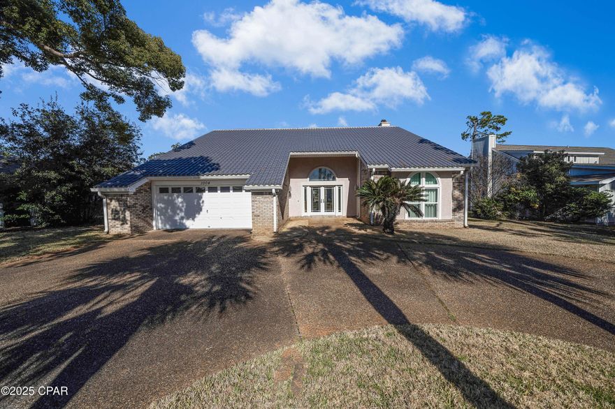 This solid brick home is a one owner home which has been meticulously maintained. Since the hurricane, it has had a new glazed Brazilian tile roof which is rated for 200 MPH winds. The windows were replaced with hurricane impact windows and the carpeting has been replaced in the bedrooms and living room. There is a large heated and cooled Florida room. The home has 2 A/C units, one of which was replaced in 2020. It is located on a quiet, low traffic street in Bay Point. It is move in ready! The owner is willing to sell the furniture at a reasonable price.