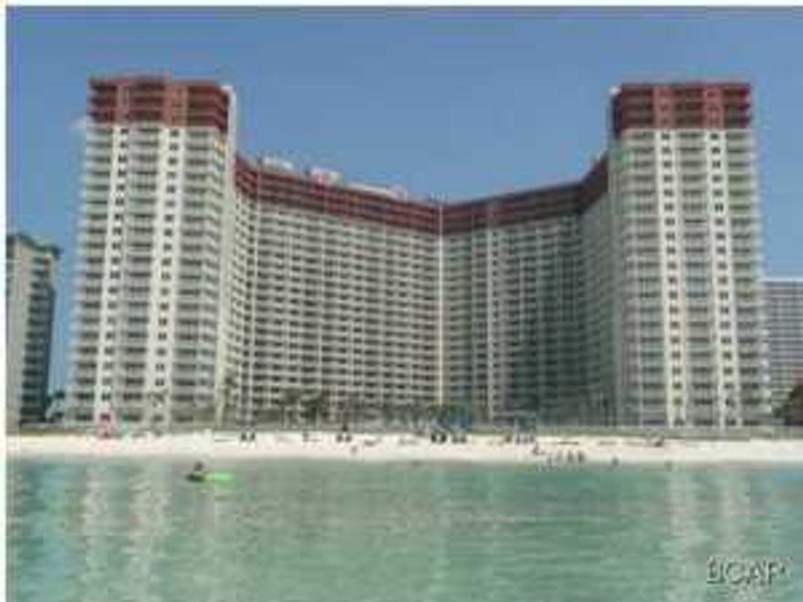 This Type ''E'' floor-plan (1131stft; 2Bbed/2.5bath plus bunk) is the most sought after floor-plan in the building. Pair the superior layout with the interior corner location and you've got this one of a kind condominium. Enjoy unobstructed panoramic views of the pool and beach from the large wrap around balcony. This fully furnished offering is tiled in the living area. Shores of Panama is one of the most luxurious communities you will find on Panama City Beach offering unparalleled amenities including a massive 14,000 sq. ft. gulf side pool and hot tub, large heated indoor pool & hot tub, covered on-site parking deck, health center with fitness equipment, spa, sauna, massage therapy and steam room, large and small meeting spaces, two tiki bars serving lunch and dinner, beach