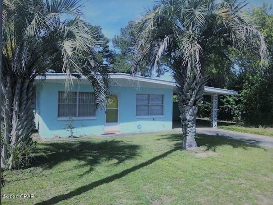 Adorable Beach House fully furnished on a quiet street nestled on a pretty lot accented with mature trees. Short walk to beach  and great proximity to restaurants, shopping, entertainment, & airport. 8 X 8 CB storage building with electric, washer hook up & exterior shower. 12 X 11 outdoor slab with concrete picnic table & exterior outlet.Great back yard. Well maintained home with wonderful real wood ceiling adding to the charm. Great Opportunity to own a beach home at an affordable price.  Adjoining lot negotiable if buyer desires additional property. Eat in kitchen with breakfast bar. Roomy cottage with no wasted space.