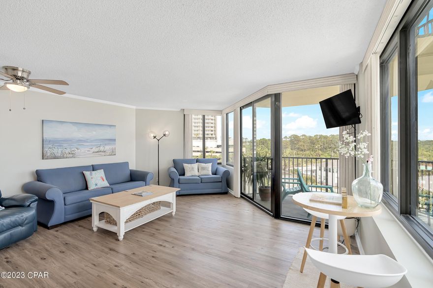 CURRENTLY UNDER CONTRACT, SELLER WILL CONSIDER BACKUP OFFERS **SEE SUNBIRD RENTAL NUMBERS IN PHOTOS** Welcome to your own piece of paradise at Sunbird 501-E! This recently updated gulf-front condo in Panama City Beach is the perfect retreat for those looking to escape the stress of everyday life and enjoy a slice of paradise. With its luxurious amenities, stunning views, and convenient location just steps from the beach and Pineapple Willie's, this unit offers the perfect combination of relaxation and entertainment.

This recently updated 1-bedroom, 1-bathroom unit features a cozy living area with comfortable seating and a flat-screen TV with cable. The updated kitchen is fully equipped with stainless steel appliances and all the essentials you need to cook up delicious meals during your stay.

The bedroom is a true oasis, featuring a comfortable queen-sized bed, plush bedding, and plenty of storage for your belongings. The decor creates a relaxing atmosphere, and you can unwind while enjoying the restful ambiance. 

Step out onto the private balcony and take in the stunning views of the Gulf of Mexico, perfect for enjoying your morning coffee or watching the sunset.

Sunbird Condominiums offer a variety of amenities for guests to enjoy, including three pools (one heated), a hot tub, tennis courts, and shuffleboard. There's also a BBQ area where you can grill up some fresh seafood or burgers. And of course, the beautiful white-sand beaches of Panama City Beach are just steps away from your condo.

What's more, you're just a short walk away from the popular Pineapple Willie's, a local restaurant and bar that's been a favorite of visitors and locals alike for over 30 years.

When you're ready to explore the area, you'll find plenty of attractions nearby. St. Andrews State Park is just a short drive away and offers hiking trails, fishing, and a beautiful beach. You can also take a dolphin watching tour, visit the Panama City Beach Pier, or check out the local shops and restaurants.

Sunbird 501-E is an exceptional gulf-front condo that offers a luxurious escape from the ordinary. With its updated features, stunning views, convenient location, and proximity to Pineapple Willie's, this unit is the perfect vacation rental. Don't miss out on the opportunity to make this condo your very own!