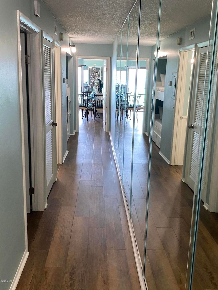 Beautiful Gulf front property . The Summit is a great gulf front complex featuring two pools, hot tubs, grilling area,, tiki bar, bar & grill, fitness center, and more. This 1-bed 1.5-bath fully furnished unit even has  bunk beds in the hallway,  Come see this great condo complex for yourself