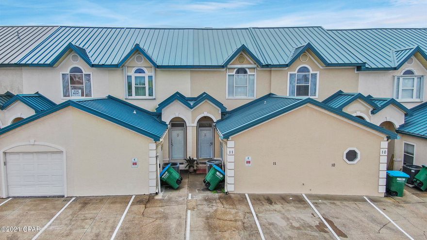 SETTING THE STANDARDS FOR MODERN BEACHSIDE ELEGANCE. LOCATED ON THE FAMED FRONT BEACH ROAD IN PANAMA CITY BEACH. This amazing 2 story town home, has beautiful view of the sugar sand beach's. As well as many upgrades. The house has bright white shiplap ceilings throughout, new ceiling fans & new lighting. Luxury LVP flooring on the 1st floor and new carpet on the 2nd floor. The kitchen has beautiful quartz counter tops, deep stainless sink, touchless faucet & breakfast bar. It flows into a large bright dining/living room with  beautiful gulf views. All the bathrooms were upgraded with beautiful glass tiles & quartz counter tops.The primary bathroom has a large soaking tub w/shower. Large deck to enjoy the morning coffee & beach life.This home has hurricane shutters, windows & Patio Door were replaced. New Deck 2017, New Roof 2020, New paint 2020, New Heat Pump 2017- with a 10 yr warranty. This home is all electric with gas available. This Home is a rare find with No HOA's! Owners closet and has Never Been A Rental! There will be new pictures to come. 
Must Have a 24 hour notice to View. Pre-approval is required or proof of Funds. Serious inquiries only. Will be taking $back-up offers. Don't miss out on this amazing property!!
