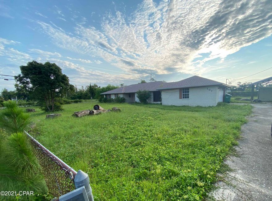 Check out this Huge 3 bedroom 2.5 bath house on a corner lot, almost half an acre in Panama City! It's conveniently located close to the Bay, Tyndall AFB, Shopping and Dining!



The house itself experienced some hurricane damage and will need a full rehab. New roof in 2020, copper wiring, and has an extra 2-car carport. House has so much potential for the right investor!