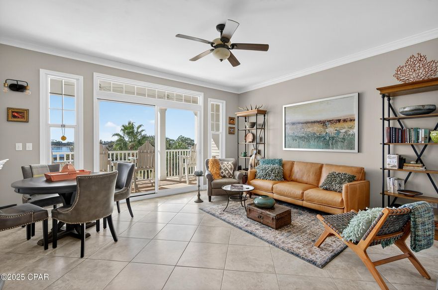 Premier views overlooking a grand resort pool as well as the Grand Lagoon. New AC, new water heater, new dryer booster motor, newly painted throughout including all cabinetry with new hardware, new furniture which transfers, built-in bath storage added. Reliably maintained as a private residence.

Overlooking Shell Island, St. Andrew's State Park, and the Bay, this light-filled unit delivers panoramic views yet is situated for protected privacy from adjoining units. Reflections is known for meticulous maintenance, pristine location, and incomparable amenities associated with its resort designation including Point South Marina and Bay Point golf.

Five custom gallery art pieces, ample kitchen, bath, and bedding essentials, and new furniture are included to assure that this unit is turnkey.

High-demand rental or personal well-appointed beach, golf, and boating sanctuary, it's hard to beat the value of this property with these views at this price.