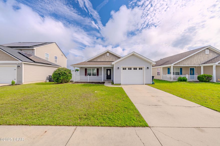 Beautiful Builder's Model Loaded with Upgrades 

Welcome to this stunning 3 bed, 2 bath builder's model home that's been well-loved and upgraded throughout. From the moment you pull up, you'll notice the manicured landscaping and the welcoming front porch—perfect for a couple of rocking chairs and a quiet evening outside.

Step inside and you'll be greeted by high ceilings, elegant archways, and wainscoting that give the space a refined feel without being too formal. The open layout makes entertaining easy, with the living room flowing right into a gorgeous eat-in kitchen complete with cherry wood cabinets, granite countertops, stainless appliances, bar seating, and even a granite sink. Whether you're cooking up a big meal or just grabbing coffee, this kitchen is the real deal.

The living room features engineered wood floors, loads of natural light, and a great setup for hosting or just relaxing at home. Out back, there's a new screened-in porch that's just right for morning coffee or unwinding with a glass of wine. The white vinyl privacy fence wraps around a backyard that's got plenty of room for BBQs, gardening, pets, or play.

The master suite is a peaceful retreat, featuring tray ceilings, a large walk-in closet, dual sinks, granite counters, a jetted tub, and a floor-to-ceiling tiled shower that gives it a spa-like feel.

This FGBC-Certified Green Home comes with a 2019 HVAC and low-maintenance efficiency that helps keep those utility bills down. Even better? It qualifies for a $0 down USDA loan!

Located just minutes from Lake Jackson, public parks, the boat ramp, Publix, and all kinds of shopping and dining options—this home checks all the boxes.

Don't miss out—schedule your private showing today!