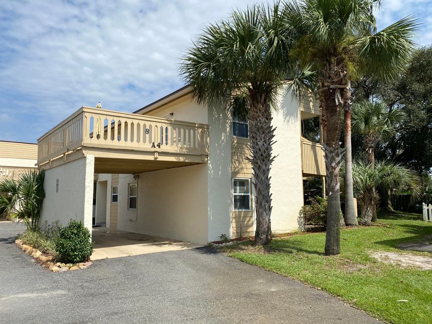 Now is your chance to own in Horizon South and have a covered private carport just for you.  This fully furnished two bedroom two and a half bathroom two story unit has a large ground floor patio and two outdoor decks on the second floor.  All bedrooms and full bathrooms are on the second floor.  The living, dining, kitchen, laundry, and a half bathroom on the first floor.  This condo is a must see because it is nothing like the other condos within Horizon South.  Call your favorite Realtor today!!