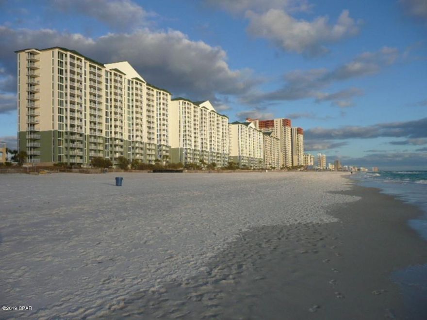 This great condo is on the West end of T IV,located in the well landscaped complex of Long Beach Resort.  It is casually elegant and not too beachy.  It has tasteful art/decor.Fully furnished (solid, durable & high quality), its ready to rent.  All rooms are Gulf Front, 42' of wall-wall/floor-ceiling windows. The large Balcony has unobstructed views East & West.

The great split bedroom floor plan offers both Master Bedroom suites private balcony doors/ large baths. This unit is well maintained with paint & chair rails (looks almost new). Both BR suites have walk in closets, one has a lockable storage trunk. A large owner's closet and 3 owner cabinets provide much lockable storage. A unique common area entry vestibule minimizes door opening air gusts. A fully equipped kitchen (granite countertops/bar) is great for cooking/entertaining. The Removal of the Entry Hall Wall provides a wow-factor openess when you enter the condo. TV's include a 50" plasma TV & 32" LED TV's in both BR suites. Cable TV (with HBO,HBO 2 & Showtime 2) & internet are provided by the HOA. A large utility room has a full sized stacked W/D pair.  Long Beach Resort is gated  (including Beach),with 24 hour security. Amenities include the 6800 sq.ft.
lagoon pool, 2 heated pools, 3 hot tubs & exercise room. Unload/load your vehicle under cover & only a few feet from the smart elevators (sometimes, a little wait time) &  there are not many steps 
from the elevators to the beach.  Long Beach Resort's beachfront (about 1/4 mile) is relatively uncrowded.  All information should be verified by Buyer. 
THE LONG BEACH COMMUNITY ASSOCIATION BOARD OF DIRECTORS HAS DECLARED A WIND-LOSS SPECIAL ASSESSMENT TO COVER THE INSURANCE DEDUCTIBLE AMOUNT DUE TO HURRICANE MICHAEL.  That assessment IS BEING PAID BY THE SELLER.  The Board has indicated a sentiment to pay for any possible unexpected additional hurricane related costs from reserves without issuing a special assessment, but there is no guarantee this will be the case.