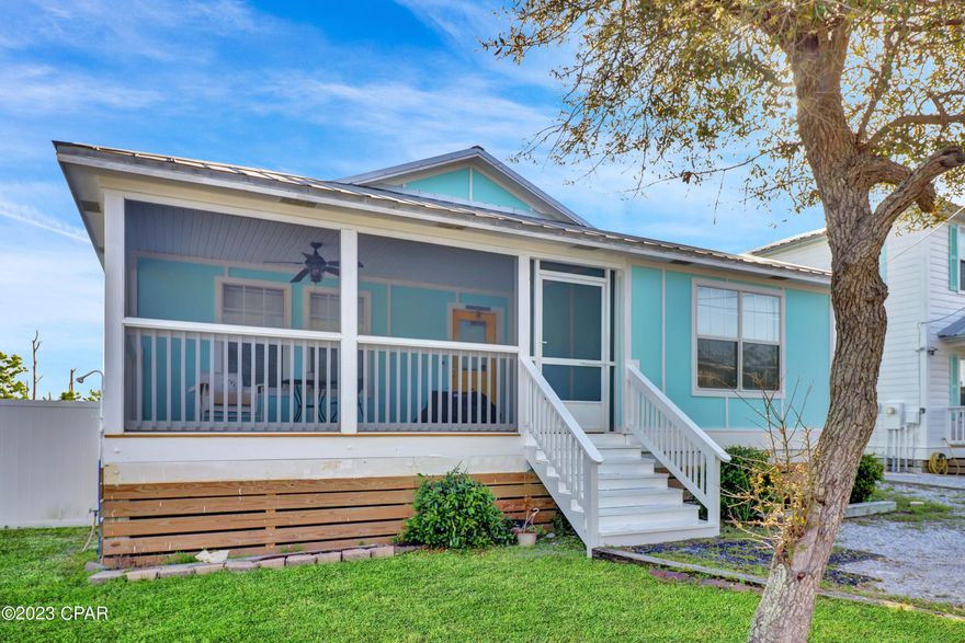 Escape to your very own beachside retreat just a stone's throw away from the ocean. This stunning 2-bedroom, 2-bathroom home has been recently renovated to the highest standards, with brand-new paint and floors throughout. The property offers an additional sleeping arrangement for guests, making it ideal for hosting family and friends. Take in the refreshing ocean breeze on the spacious screen-in porch, perfect for enjoying your morning coffee or an evening cocktail. Store all of your beach gear in the convenient outdoor shed, which keeps your home clutter-free and organized. This home is the ultimate in seaside living, offering easy access to the beach and all the local amenities. With a large driveway (33ftx25ft) there is plenty of room to store your boat too.