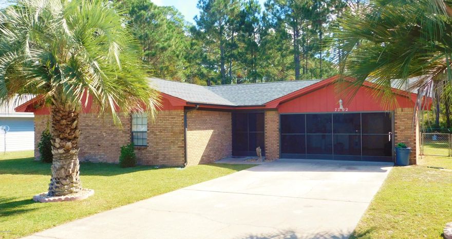 MOVE IN READY!  AND A SPARKLING POOL! Welcome home!  This beautiful home qualifies for 100% USDA financing to boot!  Home has had an extensive makeover and is truly move in ready. Cabinets in kitchen have just been resurfaced and look like brand new!   Easy to care for porcelain tile in the kitchen and dining areas and bathrooms, larger great room leads to screened room overlooking a private oasis with a sparkling inground pool and plenty of room to spread out!  The two car garage has an insulated door as well as custom screening and pull down stairs for extra storage.  New fencing, new HVAC system in 2014, new pool filter, motor and pump.  New gutters and screening on back porch area.  Extra bedrooms are good size and have plenty of closet space.  Call today for more info!