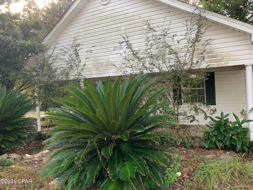 Priced for quick sale.  Home needs total renovation inside.  Demo to most of the interior down to the walls.  Breaker box looks newer.  Central unit outside but not known if it works. Roof does not appear to be leaking.  Large corner lot inside city limits of Bonifay.  This could be your next flip.