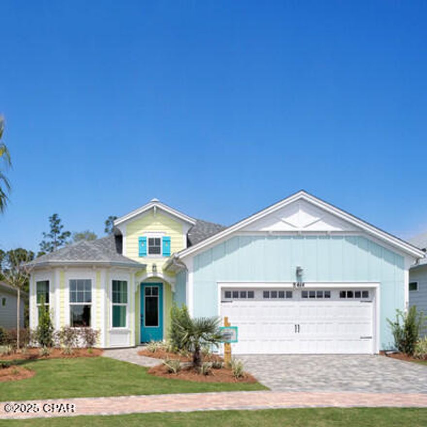 Welcome to the Breeze Bay floorplan in Latitude Margaritaville Watersound!  This stunning 2-bedroom, 2.5-bath home with a versatile den offers a light and bright open-concept design with a split-bedroom layout for ultimate privacy.  Enjoy upgraded quartz countertops throughout, stylish tile flooring in the bathrooms, and upgraded laminate flooring in all other living spaces. The kitchen is a chef's dream with pantry pull-out shelves, a convenient pots-and-pans drawer set, and beautiful cabinetry. Additional features include laundry room cabinets for extra storage and thoughtful design touches that make everyday living effortless. Perfect for entertaining or relaxing, this home combines comfort and elegance in one of the most sought-after communities along the Emerald Coast. MOVE IN READY!