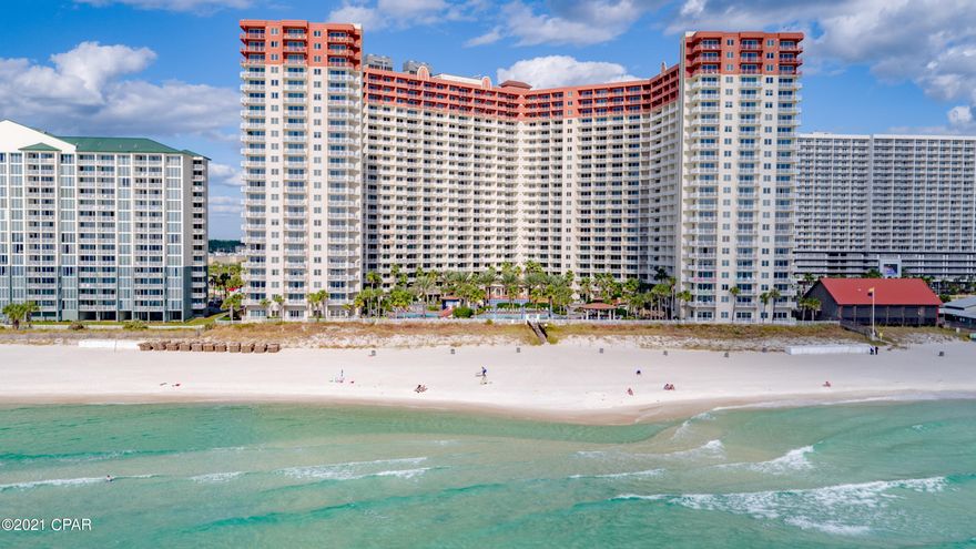 Under Contract Taking Back Up Offers. 

 Updated!  Gulf Front 3BR/3BA Plus Bunk Room Condo in fabulous Shores of Panama!  Unit comes with assigned parking space.  Stainless appliances, custom all-white cabinets, bar seating, dining area, open floor plan, tastefully painted, flat screen tv's, king beds, bunk room has door for privacy, full size washer /dryer and sleeper sofa in living room.  Enjoy the views of the beach and swimming pool from your private balcony off of living & master suite.   Shores of Panama is a 23 story, gulf front luxury resort located in the heart of Panama City Beach.  The resort features over 14,000 sq feet of pool space, indoor and outdoor with hot tubs, a full spa, modern fitness center with brand new equipment and two pool side Tiki Bars.  There are beachside activities and watersports as well as chairs and umbrella rentals onsite.  Just steps away from lots of restaurants, Walmart is across the street. Pineapple Willy's Beachfront Restaurant is just steps away, as well as Ripley's Museum, Upside Down Complex with climbing and adventure, Signal Hill Golf Course, mini golf and tons of restaurants Just a short driving distance to Pier Park shopping, entertainment and fine dining.  Don't miss out on this unit.  Great Rentals already established.