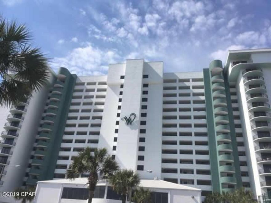 The Watercrest is BEST IN CLASS on Panama City Beach, Southeast. Close to all attractions: retail, dining and entertainment. Completely renovated building common areas AND new unit balcony sliding glass doors. Thank you HOA! Enjoy full amenities of The Watercrest. Relax on the private beach or at the Gulf front pool, complete with huge whirlpool and Pool Bar. Enjoy awesome Gulf views and gorgeous sunsets from this 6th floor large corner unit with wrap-around balcony PLUS bedroom balconies. Nicely decorated turnkey condo. Perfect family beach getaway place. Looking for vacation rental income? $42K/yr projected by RealJoy Vacations current VRMC. See attached docs. A must see and priced right! NOTE: Two covered, assigned parking spots also available that must be sold separately per HOA rule.