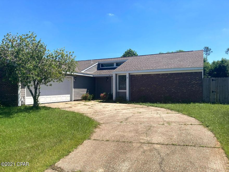 This quiet, 1362 square foot single-family home has 3 bedrooms, 2 bathrooms, and a 2 car garage.

There is a cozy and covered back porch overlooking a sizeable backyard.

This property has a newer roof, HVAC system and is only a short drive to Tyndall Air Force Base.
