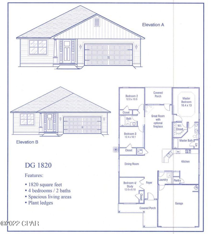 4 bedroom 2 bath 2 car garage 

Sprinkler system, fully sodded yard, garage opener