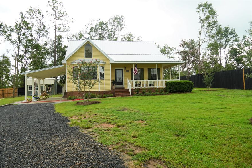 Completely updated!!! 3 bed 2 bath home just outside of town with curb appeal to die for!!! Brand new everything! Wood plank tile flooring, cabinets,  countertops, appliances, floor covering,  paint, doors, lighting, spray foam insulation,  you name it! Neutral modern colors make for an amazing entrance in the home. The first floor master bedroom has it's own exit to the covered and screened 310sqft back porch with Mexican tile flooring! The yard has been landscaped beautifully with new sod and planted trees.  Please see documents for a list of everything the owners have done to update this beautiful home!  Make your appointment today!