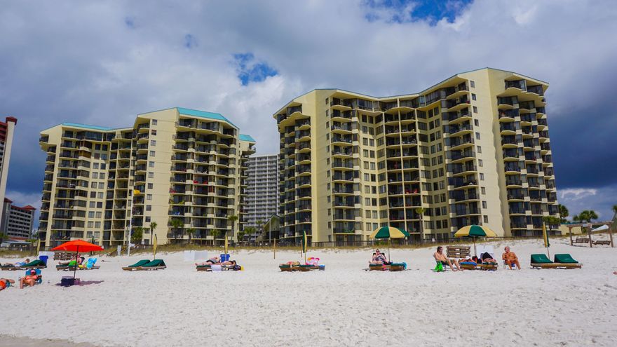 Sunbird Condominiums ''A'' floor plan unit on the second floor overlooking the Gulf of Mexico. Sunbird amenities include 3 Beach Front Pools (1 Heated Seasonally), Direct Beach Access, Poolside Snack/Concession Bar, Exercise Room, Lighted Tennis Courts, Shuffle Board, On-Site Beach Service, On-Site Laundry Room, Outdoor Park Style BBQ Grills, and Gated Entry.