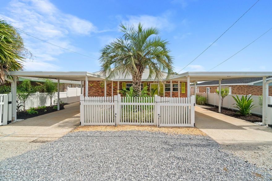 CURRENTLY UNDER CONTRACT, SELLER WILL CONSIDER BACKUP OFFERS. You Do Not Want To Miss Out On This Wonderful Opportunity to Own Your Next Beach House or Great Rental Investment! Many of the Upgrades Include: New Water Heater 2021, Fresh Landscape, Newly Painted Back Porch & Bathroom. An added Barn Door and Updated Closet Making Way for a 3rd Bedroom! New Garbage Disposal in 2021, Dishwasher 2021, Washer/Dryer 2020 and Septic Tank Cleaned 2021. This Backyard has Lots of Room to Play, Grow a Garden, Or Even Hang Out and Watch The Beautiful Sunsets! The Seller Added a New Patio Area For Grilling! This Beautiful Yard Includes a Lemon Tree, Grapefruit Tree & an Orange Tree! Can't Forget the Workshop Out Back, Which is Great for All Your Essential Storage or Could Be Turned into a Mother-In- Law Suite! Home Will Be Sold Fully Furnished. Location Is EXCELLENT! NO HOA, Full Privacy Fence, Super Close Walk to the Beach, Restaurants & More!