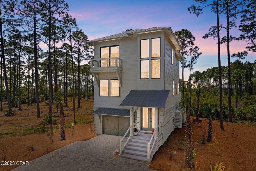 Currently under contract. Seller will consider backup offers.
Showcasing beautiful views of Crooked Creek, this newly completed retreat at RiverCamps is rich in stunning details. With thoughtful design and positioning, the oversized windows and viewing terraces invite natural landscapes to become part of the home. Inside you will find custom cable railings, wood cabinetry from Wisconsin, floating bathroom vanities, wood plank ceilings, quartz countertops, and tastefully chic lighting. The design also offers pre-wiring configuration for home automation of thermostats, security, audio, lighting, and more.

Want to get outdoors? Living life outside lends to cookouts on the Bull grill and games of bocce or cornhole on the spacious turf lawn. But RiverCamps on Crooked Creek is a recreational neighborhood sprawling over 1,500 acres and affords many pleasures like boating, fishing, golf carting, and camping. And with a more active desire, there's paddle boarding, kayaking, swimming, biking, hiking, and strength training.  Located on a paved street and just steps from the RiverHouse, you're certain to maximize all that this luxury lifestyle community has to offer.

Visit this property today to enjoy the conveniences of home in the solitude of nature. Just steps from the RiverHouse, enjoy the convenience of this outdoor lifestyle community's amenities at your whim and relax among the soothing scenery surrounding you. 

RiverCamps Cooked Creek is a recreational neighborhood sprawling over 1,500 acres offering many activities like boating, fishing, paddle boarding, and kayaking; camping; and fitness such as strength training, swimming, biking, and hiking. Experience what the community has to offer and book your private tour today.