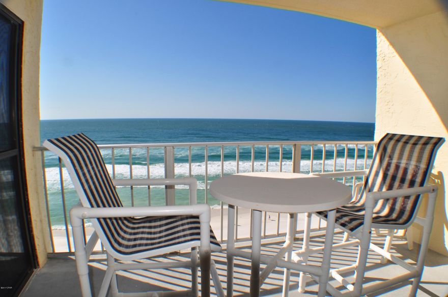 Gorgeous gulf views from this furnished and rental ready Regency Towers condo.  This is a 2BR/2BA unit with recent upgrades including Silestone quartz countertops in the kitchen, new carpet, and one of the bathrooms has been remodeled. This is an immaculate unit with private balcony where you can enjoy the most beautiful sunsets over the Gulf of Mexico. This unit also comes with a reserved parking space! Regency Towers is a gated complex with two gulf front pools, kiddie pool, indoor hot tub, tennis courts, exercise facilities, and more.  You're also just minutes from St. Andrews State Park  and some of Panama City Beaches best attractions, restaurants and clubs. All info is approx. and must be verified by Buyers if important.