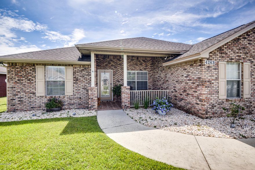 OPEN HOUSE SUNDAY 2-4pm! This Meticulously Maintained, Move In Ready, 1 Owner, 3 bedroom 2 bath ''Good Cents'' home is ready for its new owners. Located on a large corner lot in Bylsma Manor Estates, this spacious home has a split bedroom plan, privacy fenced back yard, screened in porch & has NO HOA Fee's & it's NOT in a FLOOD ZONE which will save $ each year. The Interior is spacious and features a split bedroom plan, with high 10ft ceilings, fresh paint, double crown molding, upgraded lighting, real hardwood & ceramic tile flooring. The kitchen is sure to impress with hardwood custom cabinetry, Corian Counter tops, kitchen island, pantry, breakfast bar & dining area. The Master Suite has beautiful tray ceiling, large walk-in closet, spacious bathroom with double sink vanity, jacuzzi tub & separate tile shower. The additional bedrooms are spacious & there is a full bath with tub/shower combo. This home has been well cared for & properly maintained. this home is one of the few located on a spacious corner lot, it is also convenient to Tyndall Air Force Base, Shopping, Hospitals & much More! Make your appointment to view this beautiful home today!
 *All Measurements Approximate, please measure yourself if verification is needed*