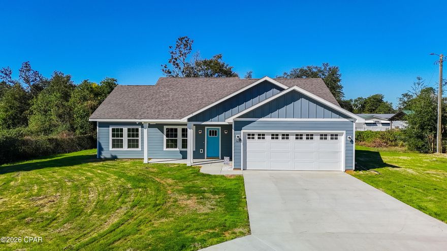 No HOA Fees & Located in an X Flood Zone (No Flood Insurance Required)!
Brand-new 3-bedroom, 2-bath home with a 2-car garage on a quiet dead-end street. This thoughtfully designed home offers an open floor plan, trey ceilings in the living room and primary suite, and a beautifully tiled shower in the primary bath. Covered front and back patios provide great outdoor living space. Conveniently located near shopping, dining, and just a short drive to the beaches and airport.