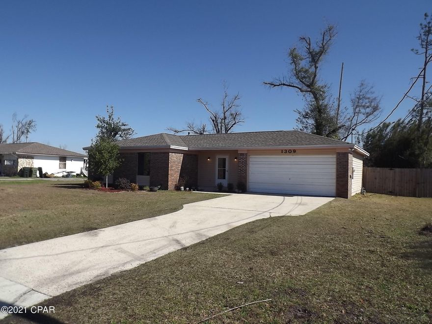 THIS PROPERTY  IS UNDER CONTRACT.  HOWEVER,  BACK UP ARE BEING ACCEPTED AND ARE ENCOURAGED What a wonderful opportunity to have home in the Heart of Lynn Haven with a huge yard  you could  have a starter home, retirement home or a rental property.  This is a fantastic property that is located close to Shopping, Churches, Entertainment, Doctors and Great schools.  Not to mention its proximity to the Bay, Boat ramps and Fishing.  It is only a short drive to Fresh water at Deerpoint Lake. This is a Home that offer awesome possibilities for growth of a small family or it is just right for those that wish to downsize. The home has a 2020 installed 2.5 ton HVAC that comes with a Google Nest system so the AC Sensors can be placed in any room to regulate cooling and heating.  G