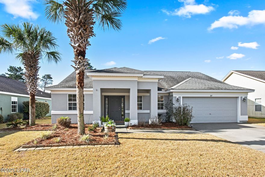 CURRENTLY UNDER CONTRACT, SELLER ACCEPTING BACKUP OFFERS Location, Location, Location! The Palmetto Trace community is one of the more sought after subdivisions in Panama City Beach. The community has tree lined sidewalks, underground utilities, two community swimming pools with pavilions and is located close to Pier Park, the beach and many other attractions. 



This home has recently been updated with new paint on the interior and exterior of the home has provided a lighter cleaner appeal to the home. The cabinets have been freshly painted as well. The landscaping has been added along with bedroom and bathroom upgrades. The floor plan is open concept and spacious. There are two living areas and a formal dining area. There is also a bonus room that can be utilized as an office or a bed The back yard is large and fenced in with plenty of room for a pool.  If you are looking for a home in a great community this home is for you!