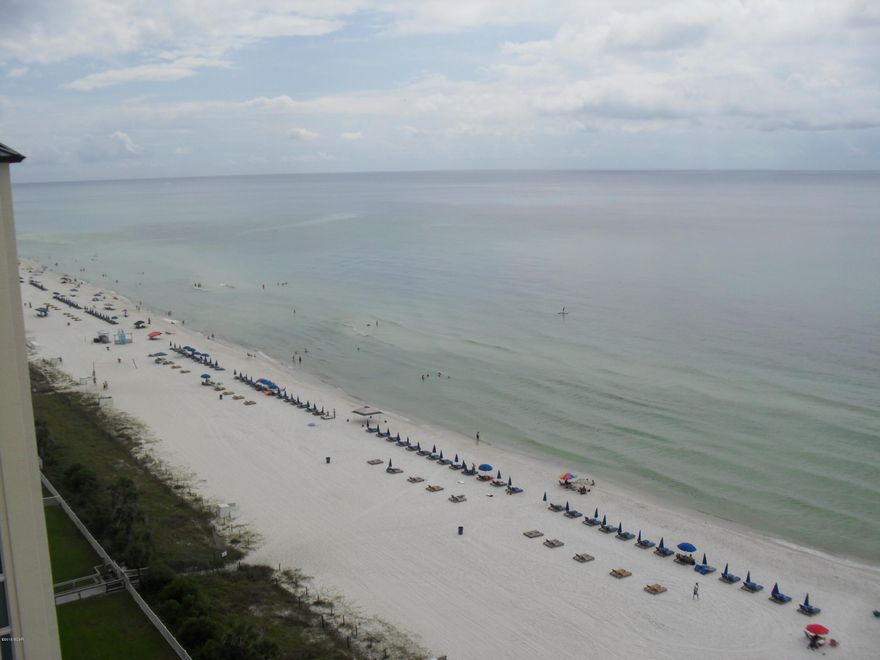 You are going to want to view this unit!  2/2 on the 15th floor overlooking the beautiful Gulf of Mexico and swimming pool!  This unit comes fully furnished with the exception of a few items.  Seller replaced the HVAC and refrigerator in 2013.  New floors in 2014. New Hot water heater, Full size washer/dryer glass tile backsplash and all interior trim painted in 2015. Unit has a storage closet to the right of front door to store your beach toys/chairs, etc.  Make appointment to view today before it is SOLD!