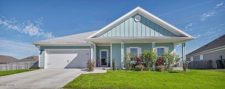 CURRENTLY UNDER CONTRACT. SELLER ACCEPTING BACKUP OFFERS. IBeautiful home on one of the largest corner lots in Villages of Mill Bayou.   A large entry hall leads into a spacious living area open to both kitchen and dining room which makes for easy entertaining with family and friends. Split bedroom plan has 3 bedrooms at the front of the house with the master off of the living room. Master bath features a double vanity, shower and walk in closet with custom built in shelving and automatic master closet lights. The kitchen features stainless appliances with a no touch faucet and granite counter tops with a large breakfast bar. The fenced in yard features a large extended concrete back patio with solar lights, and additional flood lights. There is an irrigation system the front and back yard. There is a sliding screen front door. Also featured is a underground gutter drainage. This house is a Smart home(Z wave compatible). You also are within walking distance of Bay Haven Charter School and the community pool and open space for kids to play and fire pit are across the street. Mill Bayou is a quiet neighborhood with so much to offer and so close to everything! Make an appt today to see this one!