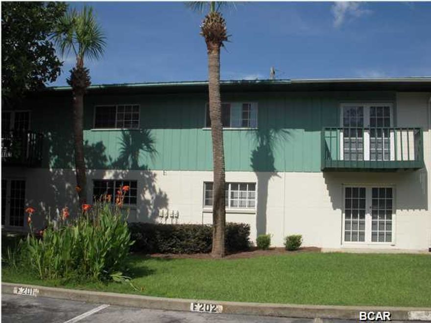 This is a well kept one bedroom unit in Landmark on St. Andrews Bay, a friendly waterfront community on Beach drive. The condominium complex offers two pools (one with view of the Bay), green landscaped areas, exercise facility with new equipment, clubhouse which can be reserved for events and a beach area.The complex is bay front, with all the amenities that affords; Gulf Breezes, beautiful views, fishing with a fish cleaning area near the docks, and barbecue facility near the water just next to the clubhouse. Age, Square Footage, and room sizes approx, if important please verify.